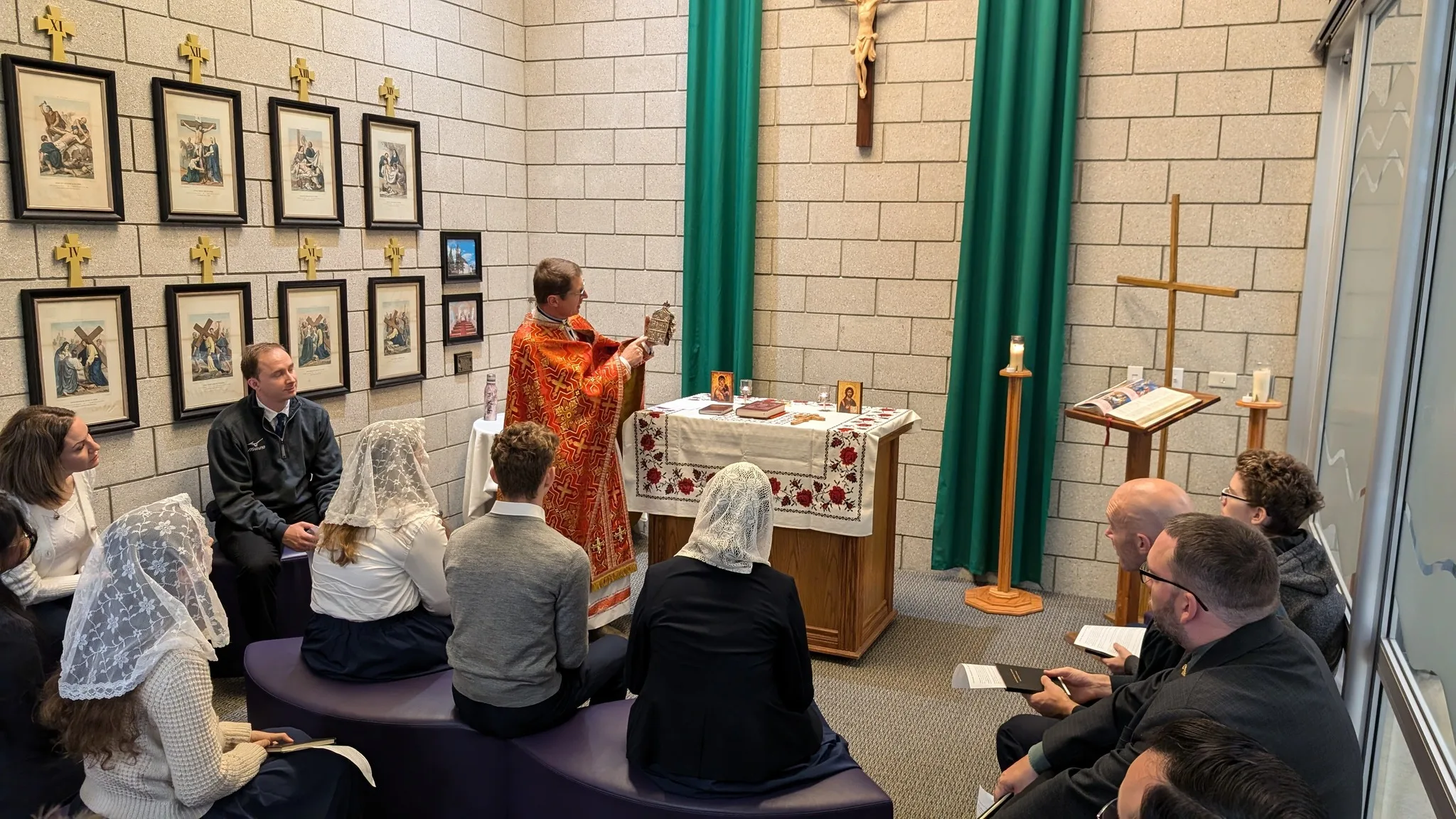 Divine Liturgy at St. Isidore School